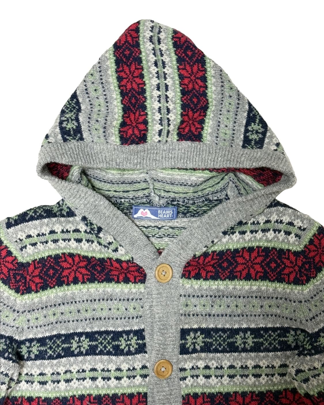 눈꽃 플레이크 후드 가디건 상품이미지3