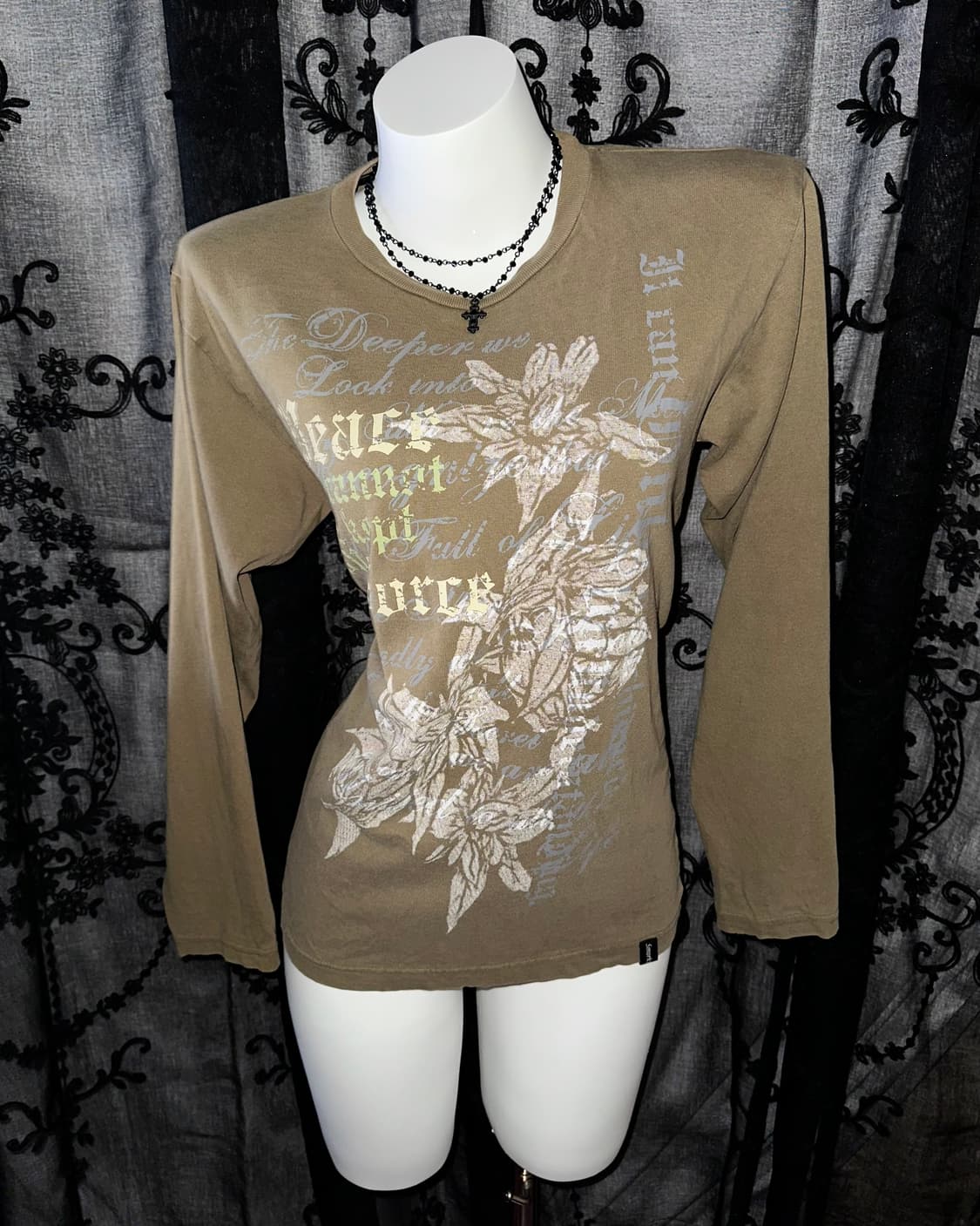 y2k printed long sleeve 상품이미지2
