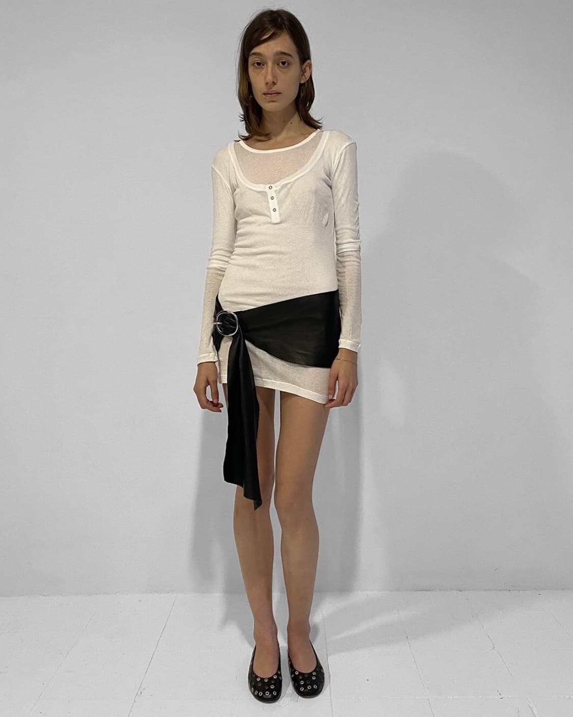 [XS,S,M]기마구아스 Gemma 레이어드 드레스/화이트 상품이미지2