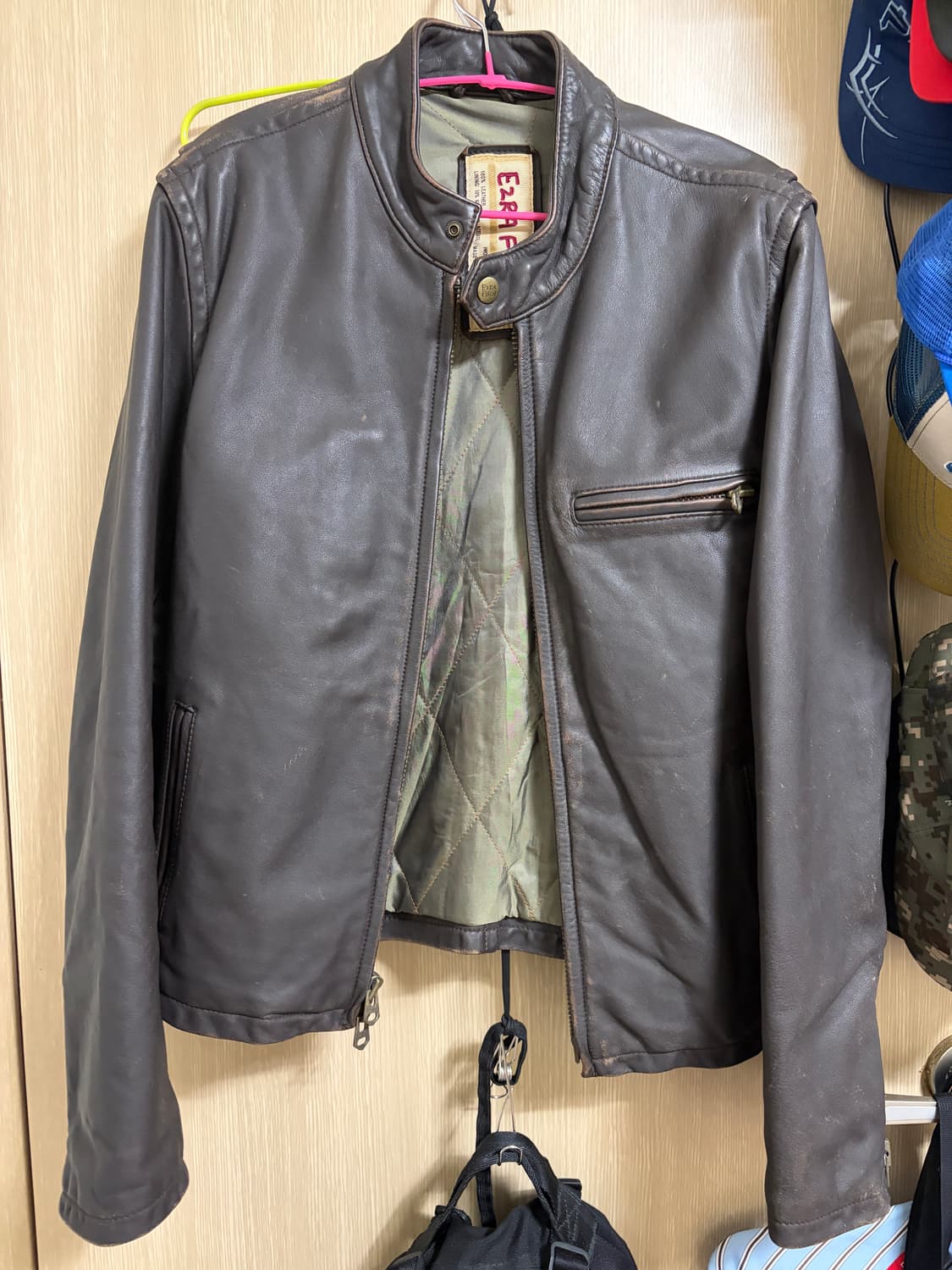 Ezra fitch 레더 자켓 L 빈티지 가죽 자켓 상품이미지2
