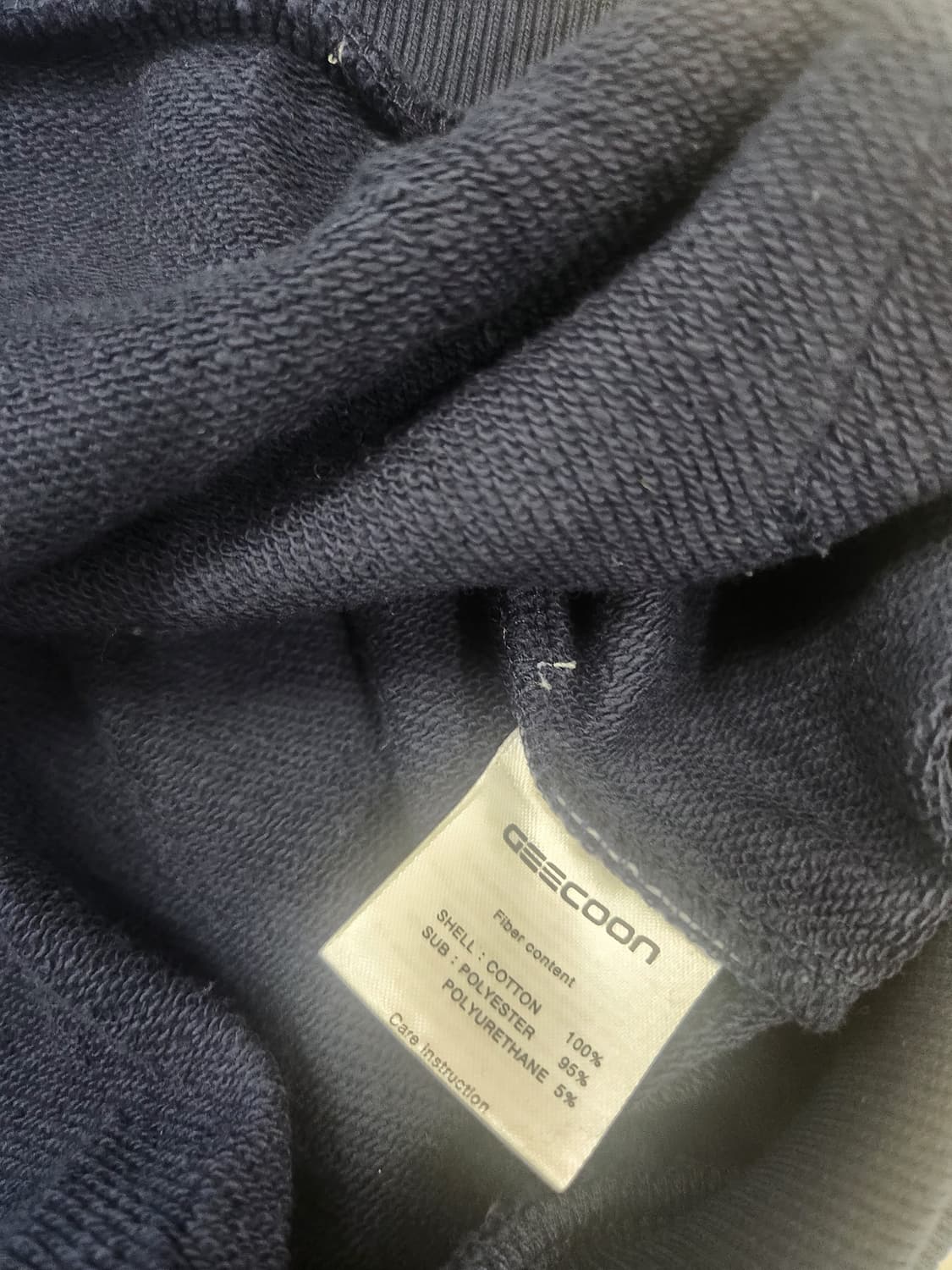 Geecoon 집업 카라티 네이비 XL 상품이미지4