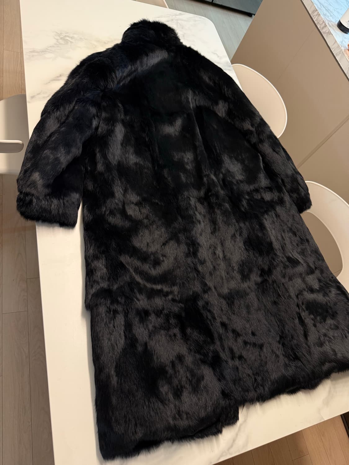 천연토끼털 코트 XL  상품이미지6