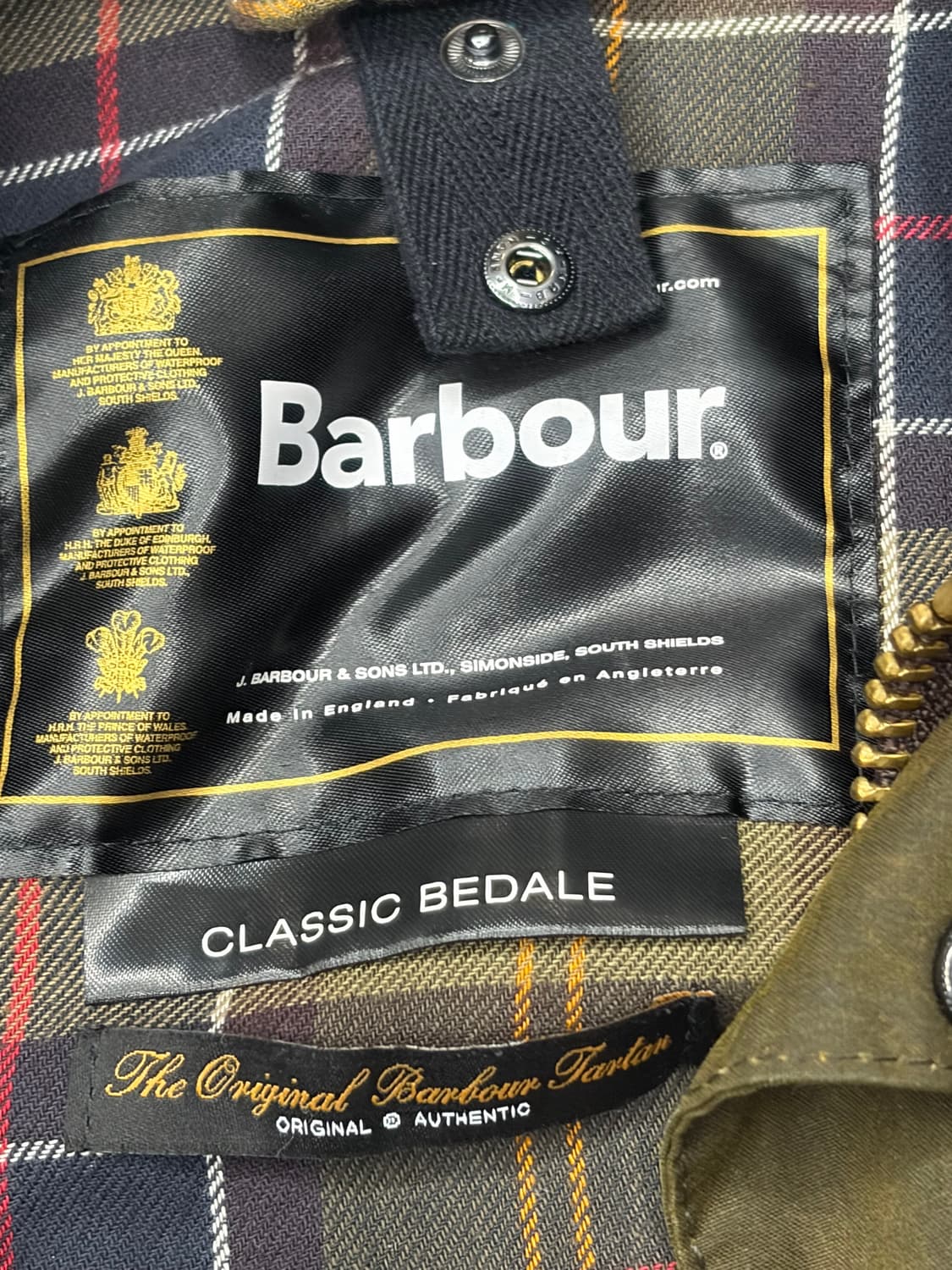 바버 비데일 왁스 자켓 올리브 상품이미지7