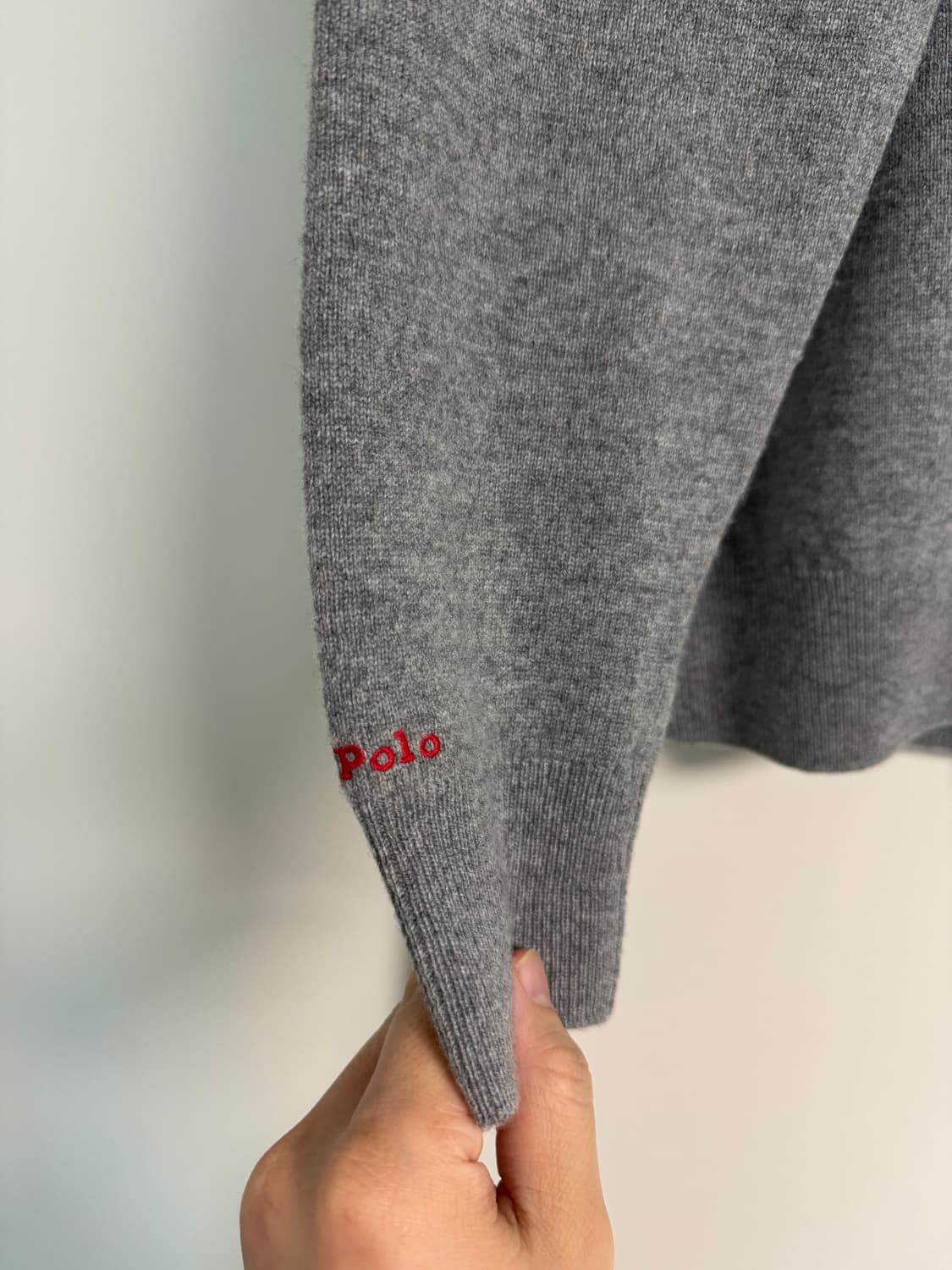 폴로 랄프로렌 멀티포니 울 니트 L 사이즈 그레이 상품이미지5