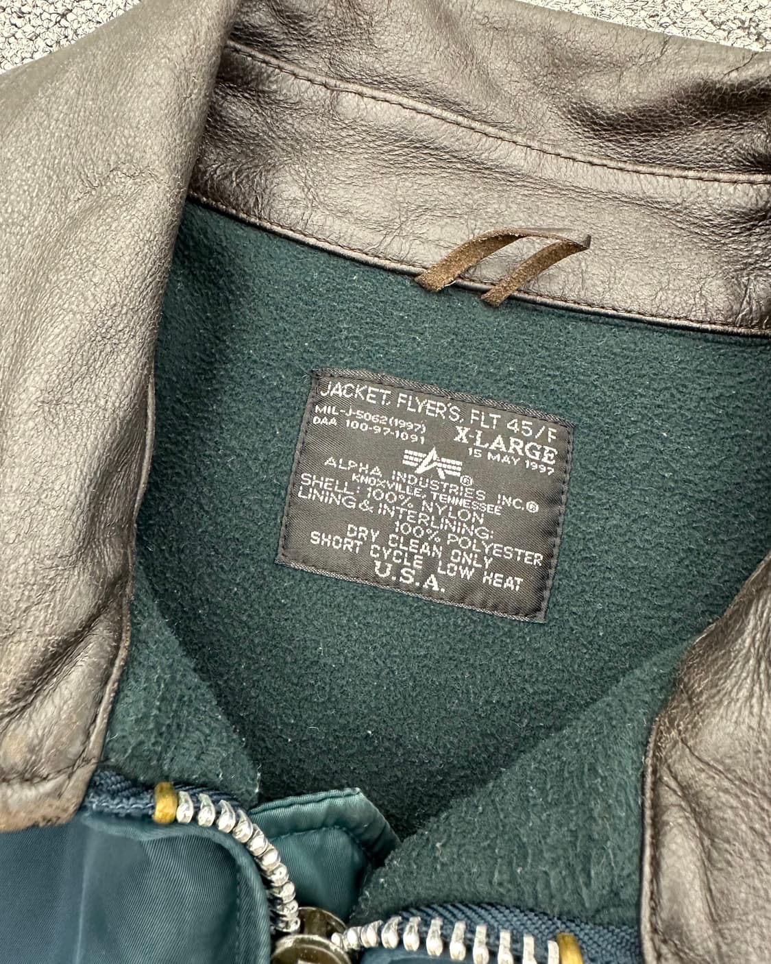 (XL)90'S ALPHA FLT-45F 항공점퍼-M904 상품이미지3