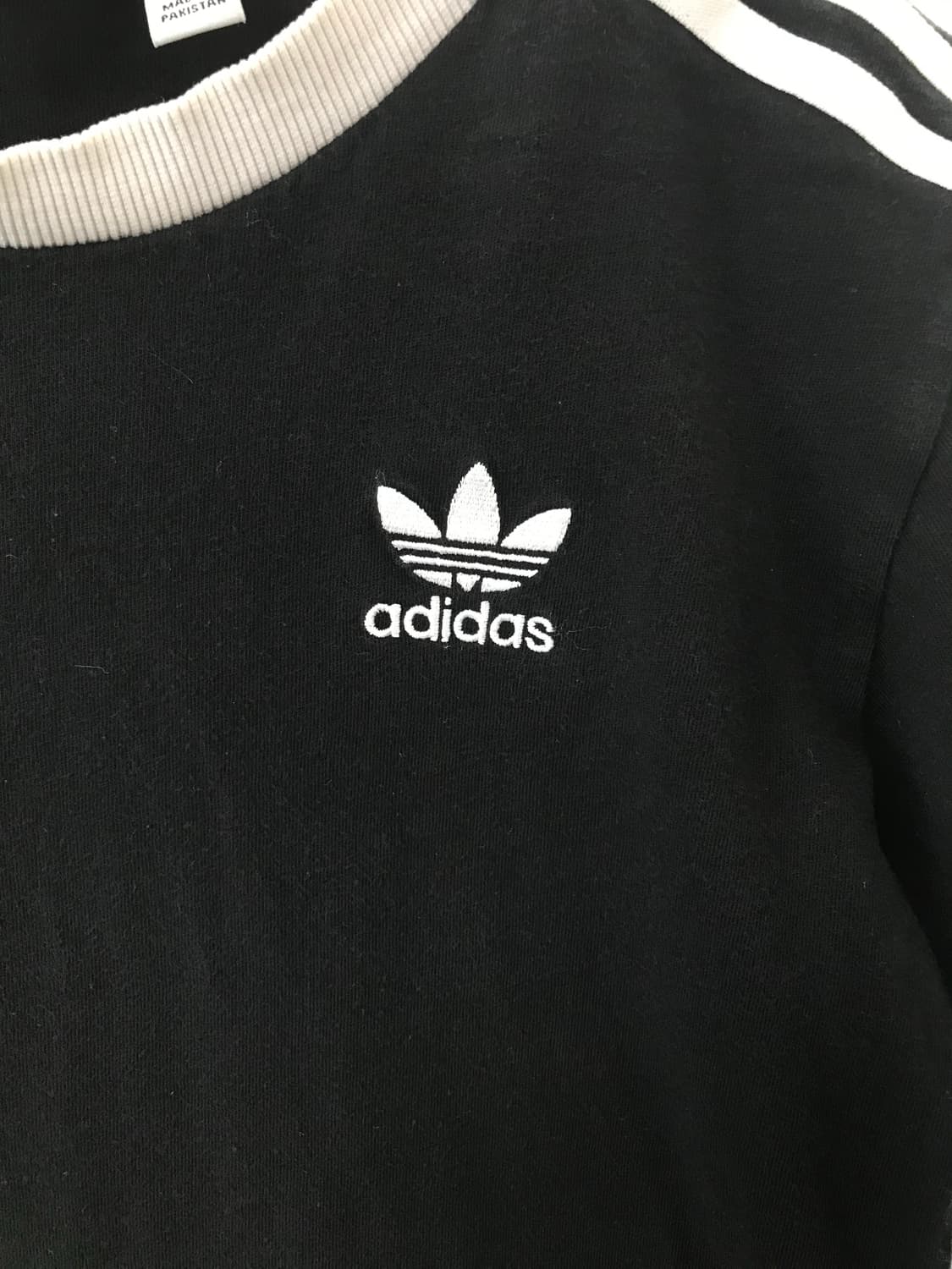 아디다스 블랙 반팔 링거 티셔츠  상품이미지3