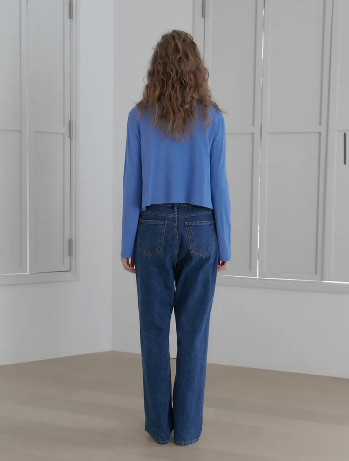 헤더먼트 슬럽 가디건 블루 상품이미지3