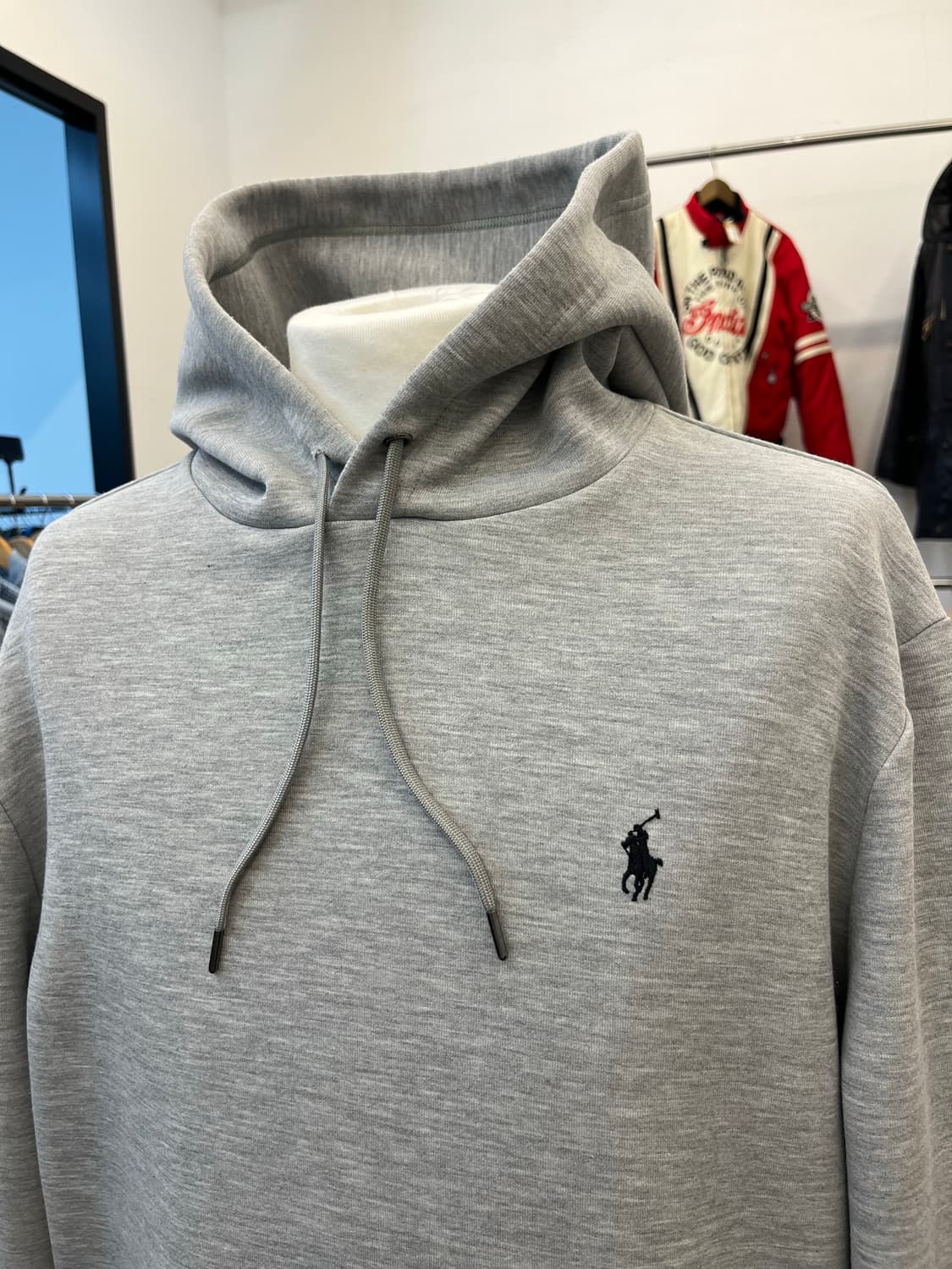 폴로 랄프 로렌 포니 로고 후드티 그레이 상품이미지3