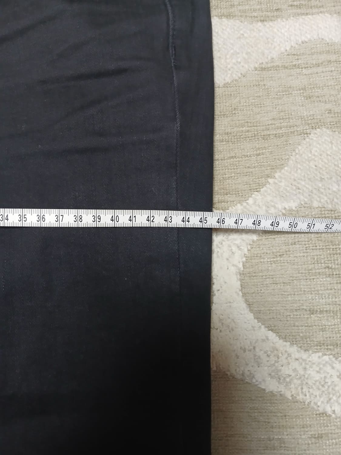 Madewell 블랙 컷팅 데님 팬츠  상품이미지9