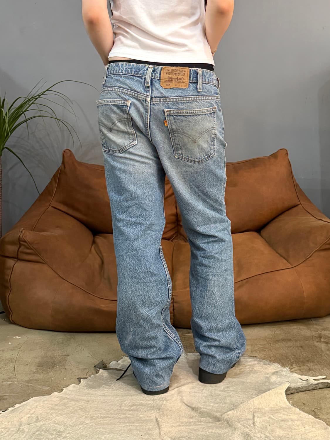 90's MADE IN USA 🇺🇸 리바이스 517 부츠컷 오렌지탭 상품이미지7