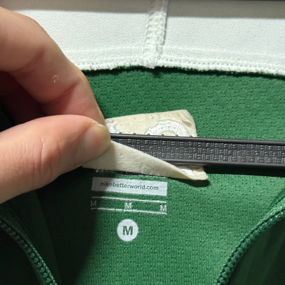 나이키 올드스쿨 자수 스우시 디테일 배색 싸커 집업 져지 상품이미지7