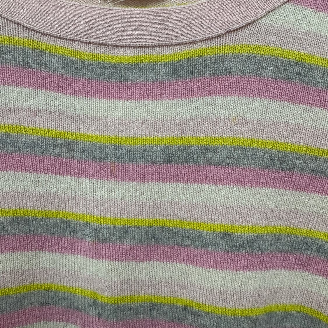 courreges 스트라이프 반팔 니트 여성XS 상품이미지2