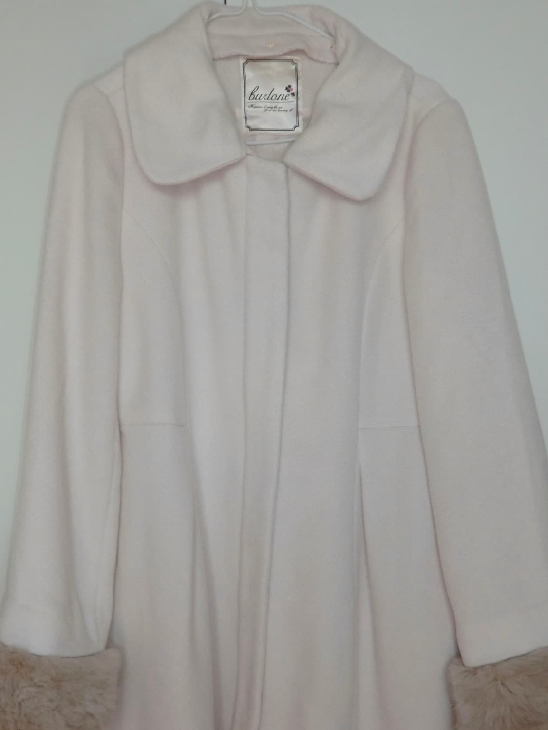 히메갸루 빈티지 코트 핑크 아이보리 딸기우유 퍼 상품이미지1