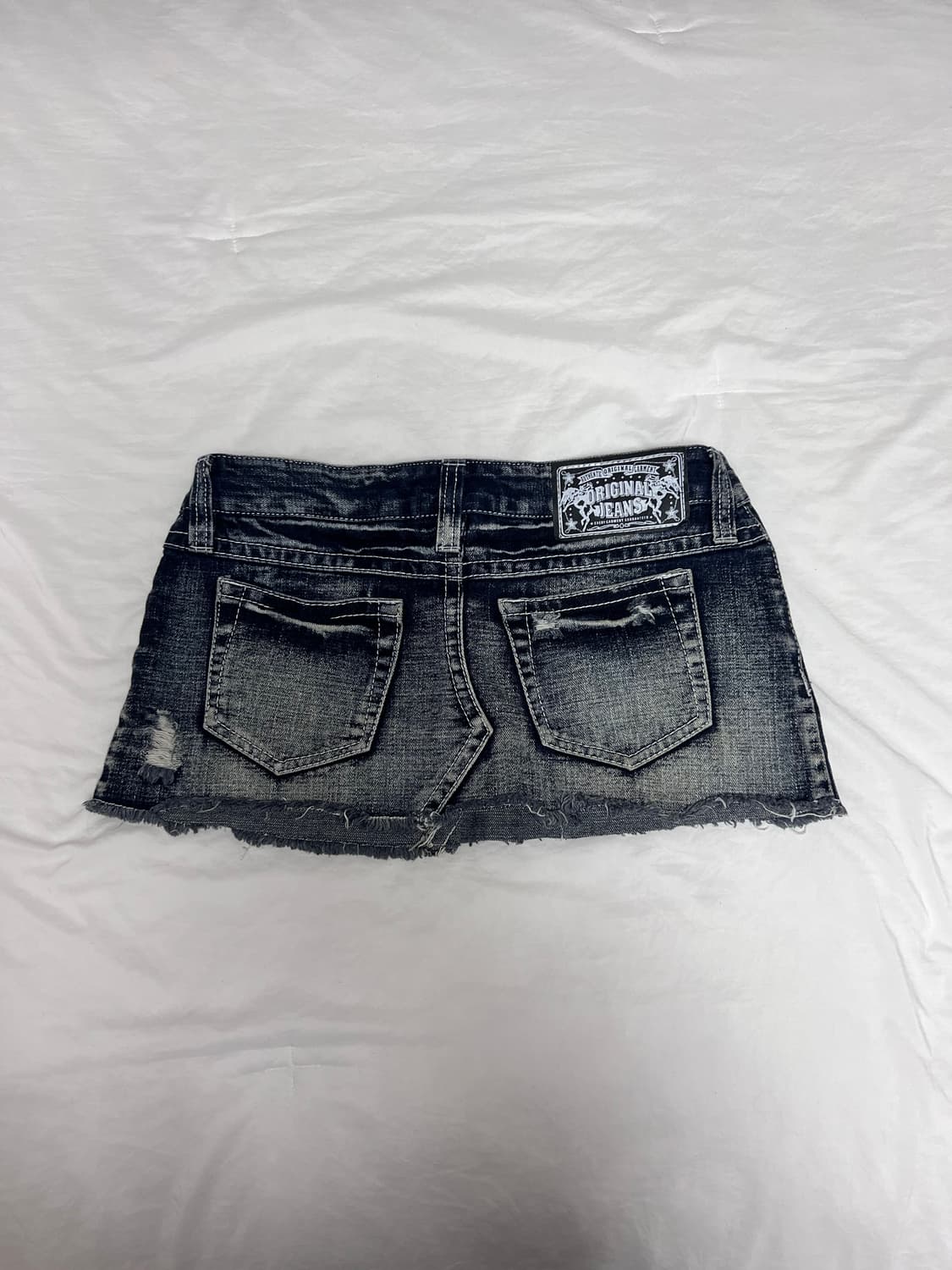 Speed Thrash 빈티지 데님 마이크로 스커트 상품이미지2