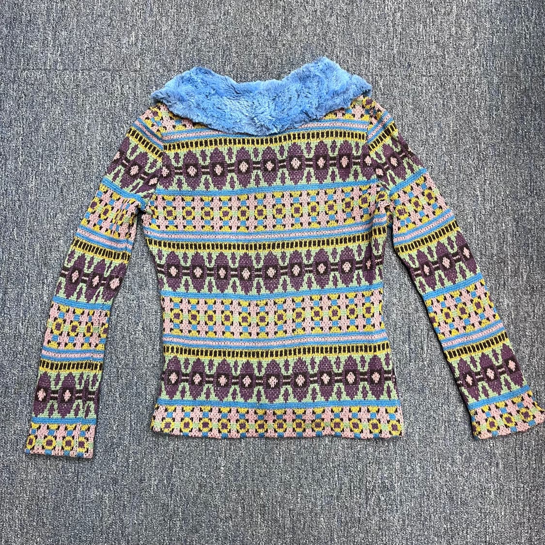 일본 빈티지 패턴 가디건  상품이미지4