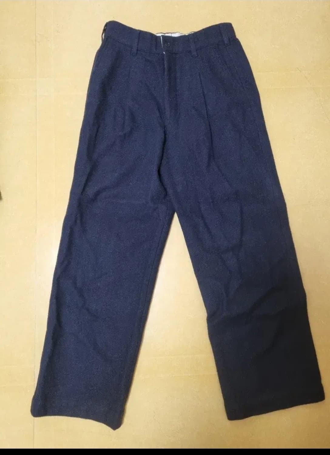 토마스모어 스콧 울 밴딩 팬츠 네이비 상품이미지1