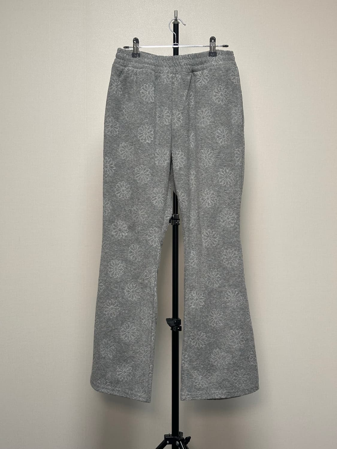 엔조블루스 테리 플라워 밴딩 팬츠 그레이 S 상품이미지2