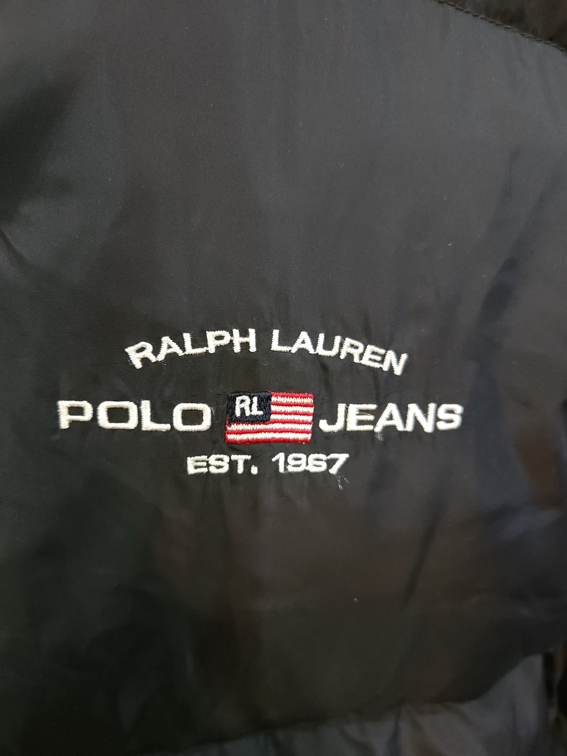 폴로 진스 성조기자수 오리털 패딩점퍼 빅사이즈 상품이미지2