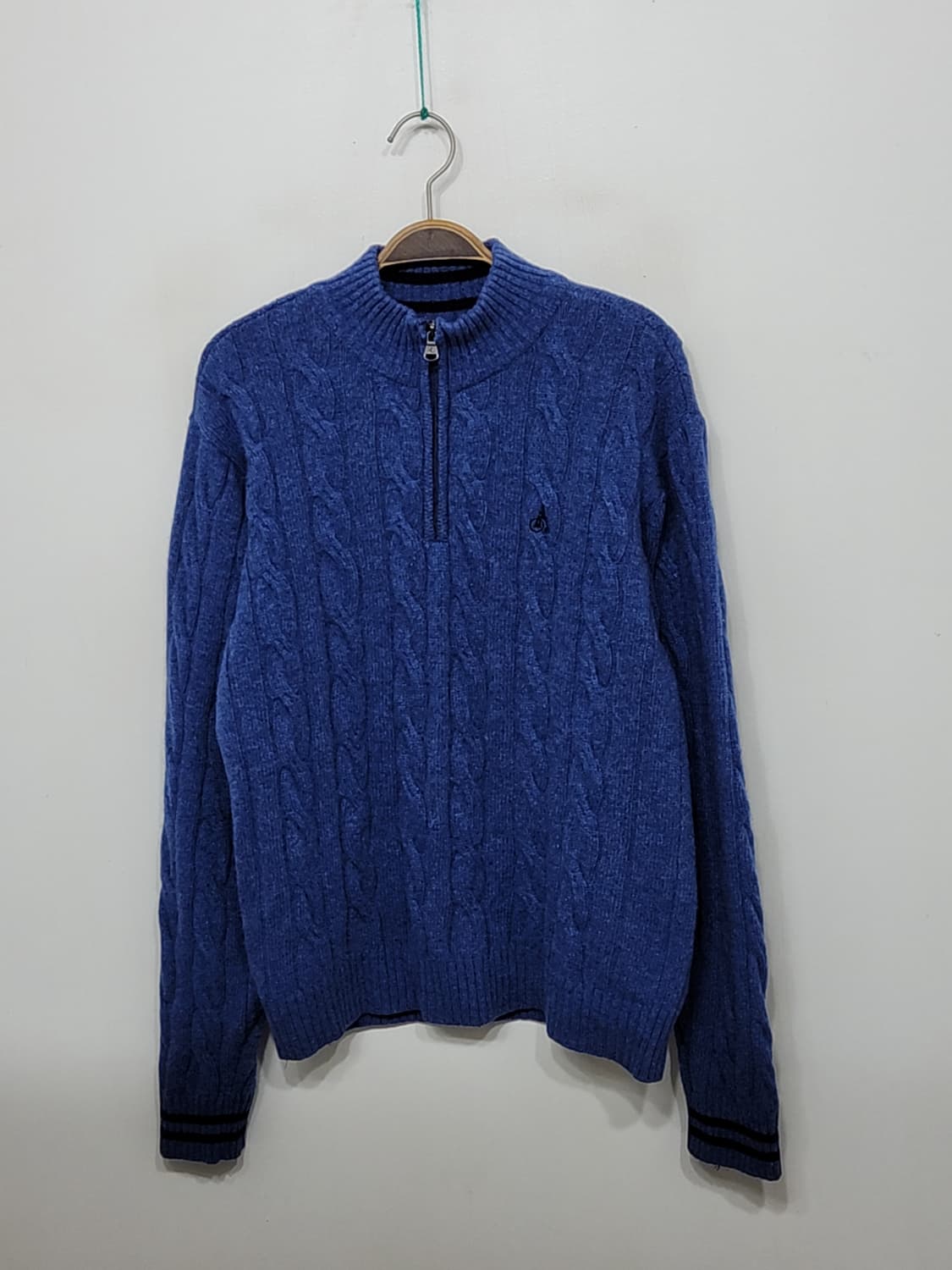 (100) 빈폴 꽈배기 니트 반집업 케이블 스웨터  상품이미지1