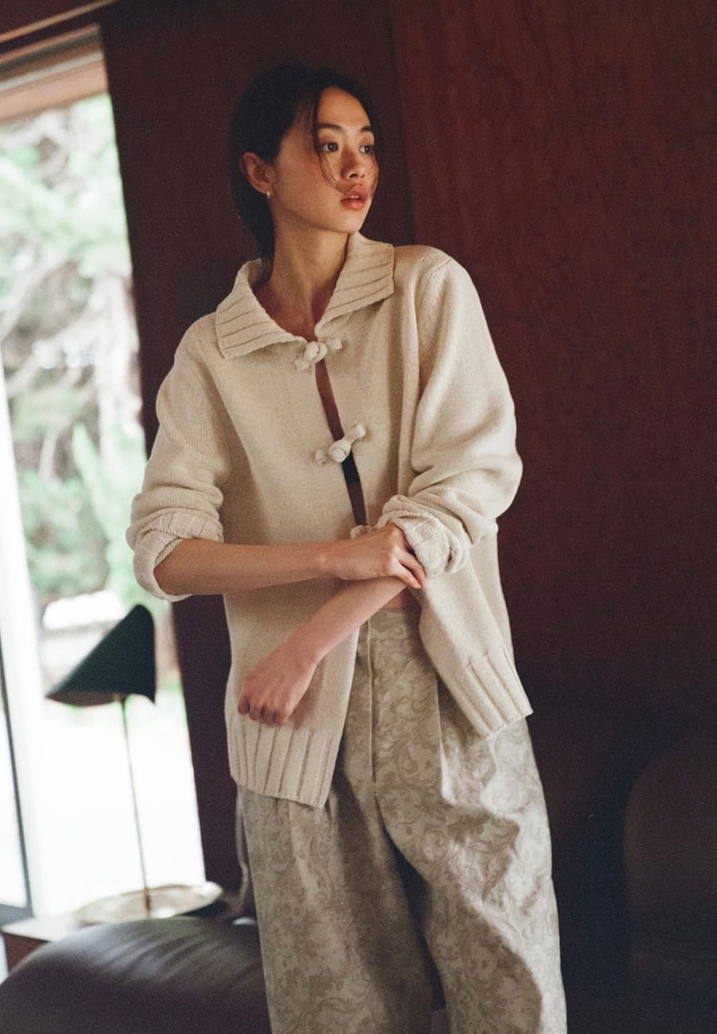 게드 KNOTTED BUTTON CARDIGAN 상품이미지4