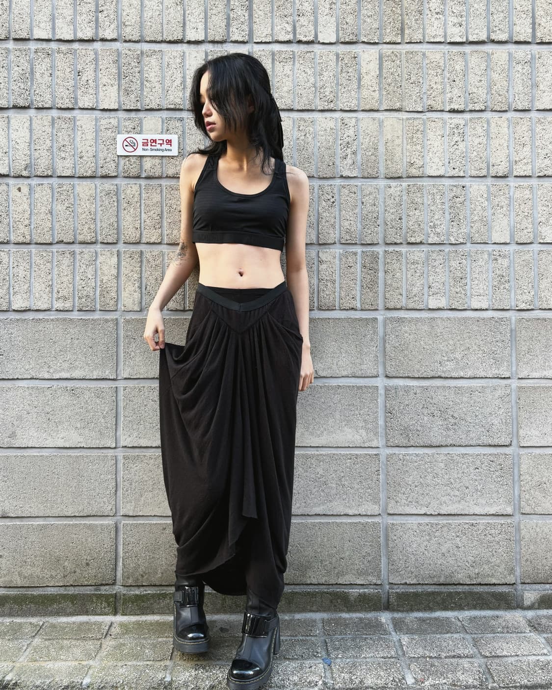 릭 오웬스 드레이프 롱 스커트 상품이미지3