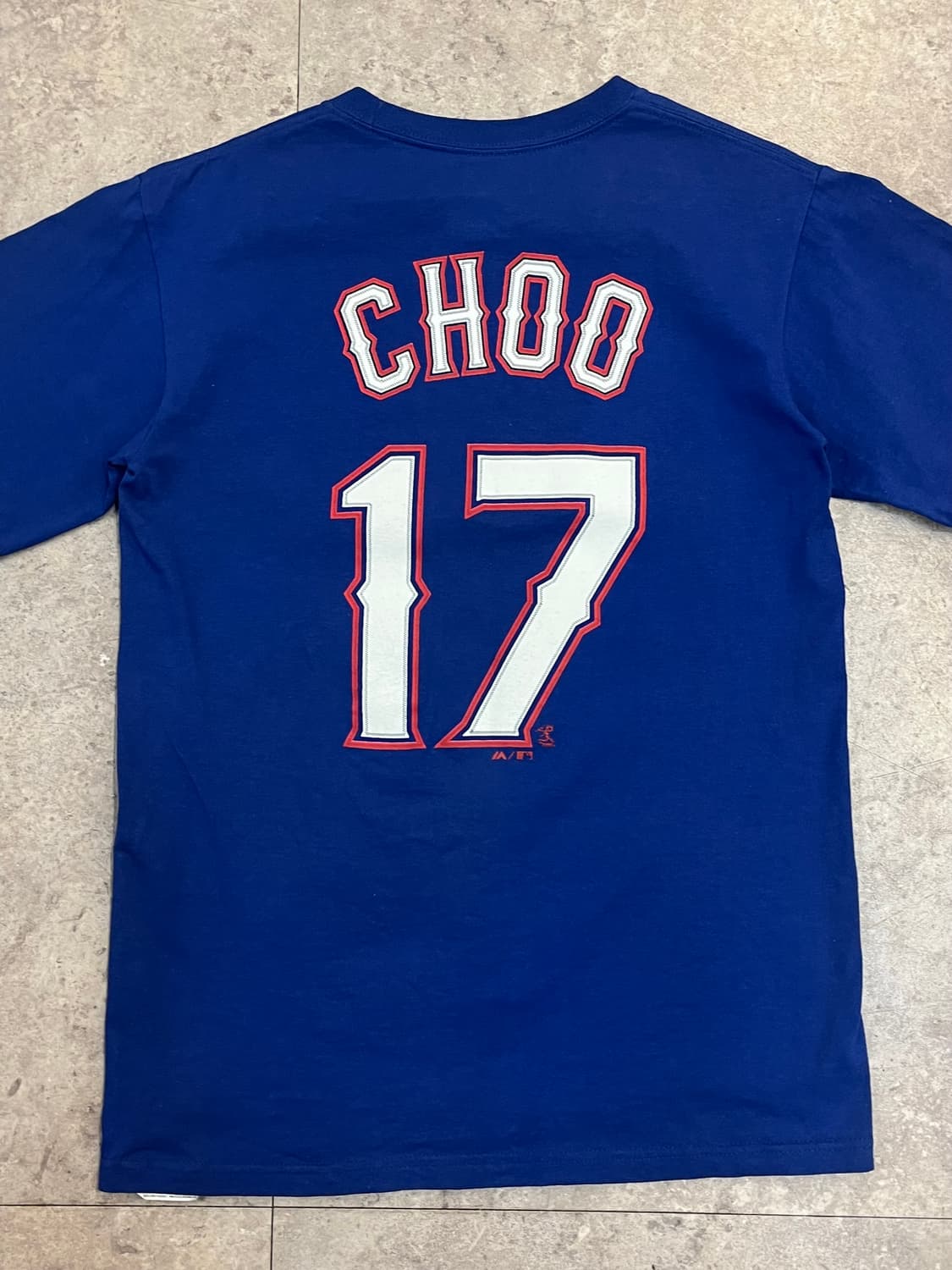 마제스틱 엠엘비 텍사스 추신수 반팔티 블루 S #csz2965 상품이미지7