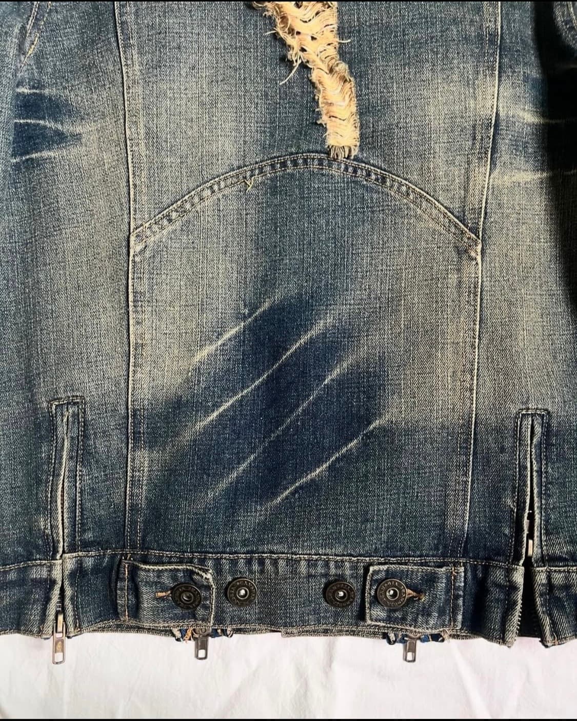 Vkei Archive Distressed Denim Jacket 상품이미지8