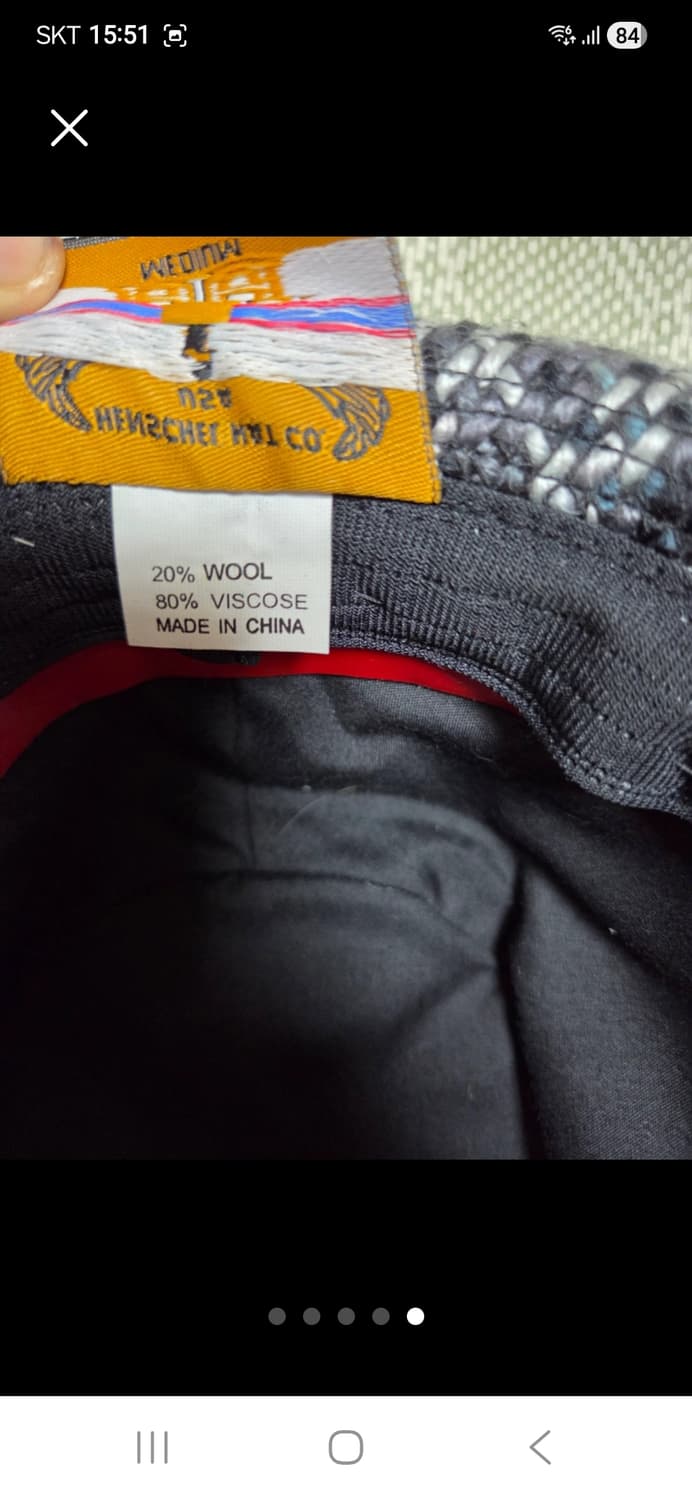 Henschel Hat Co.체크 패턴중절모M 상품이미지5