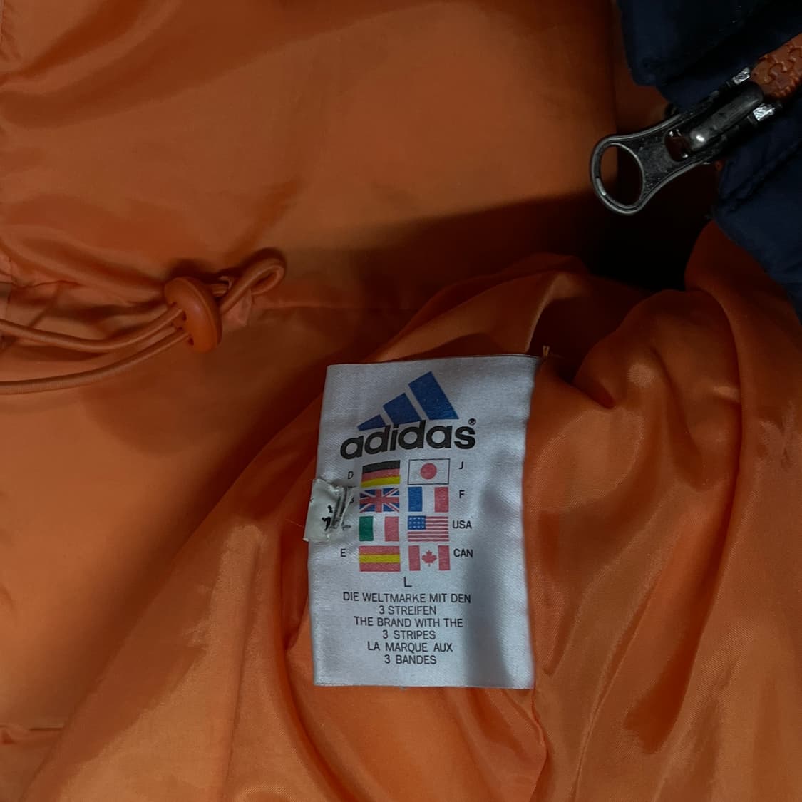 90s 아디다스 올드스쿨 오리털 다운 패딩 조끼 베스트 M 상품이미지6