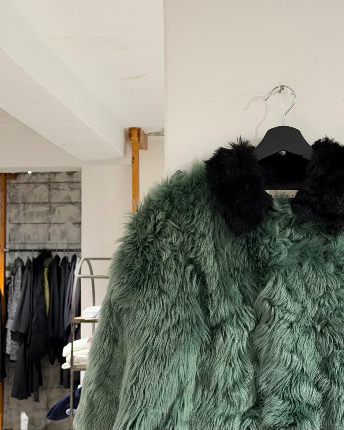 마르니 그린 윈터 에디션 2012 리얼퍼 램 시어링 퍼 자켓 상품이미지2