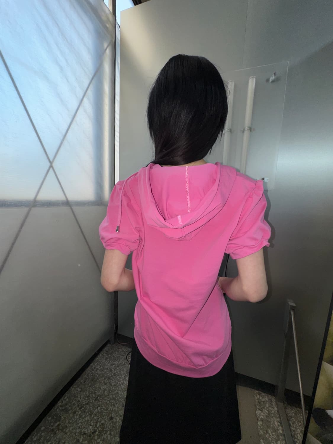 pink hooded T 상품이미지4