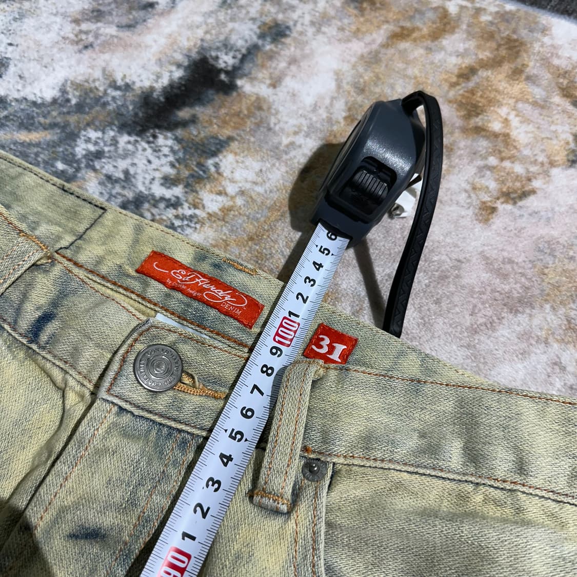 Ed Hardy 타이거 자수 워싱 데님 팬츠 상품이미지7