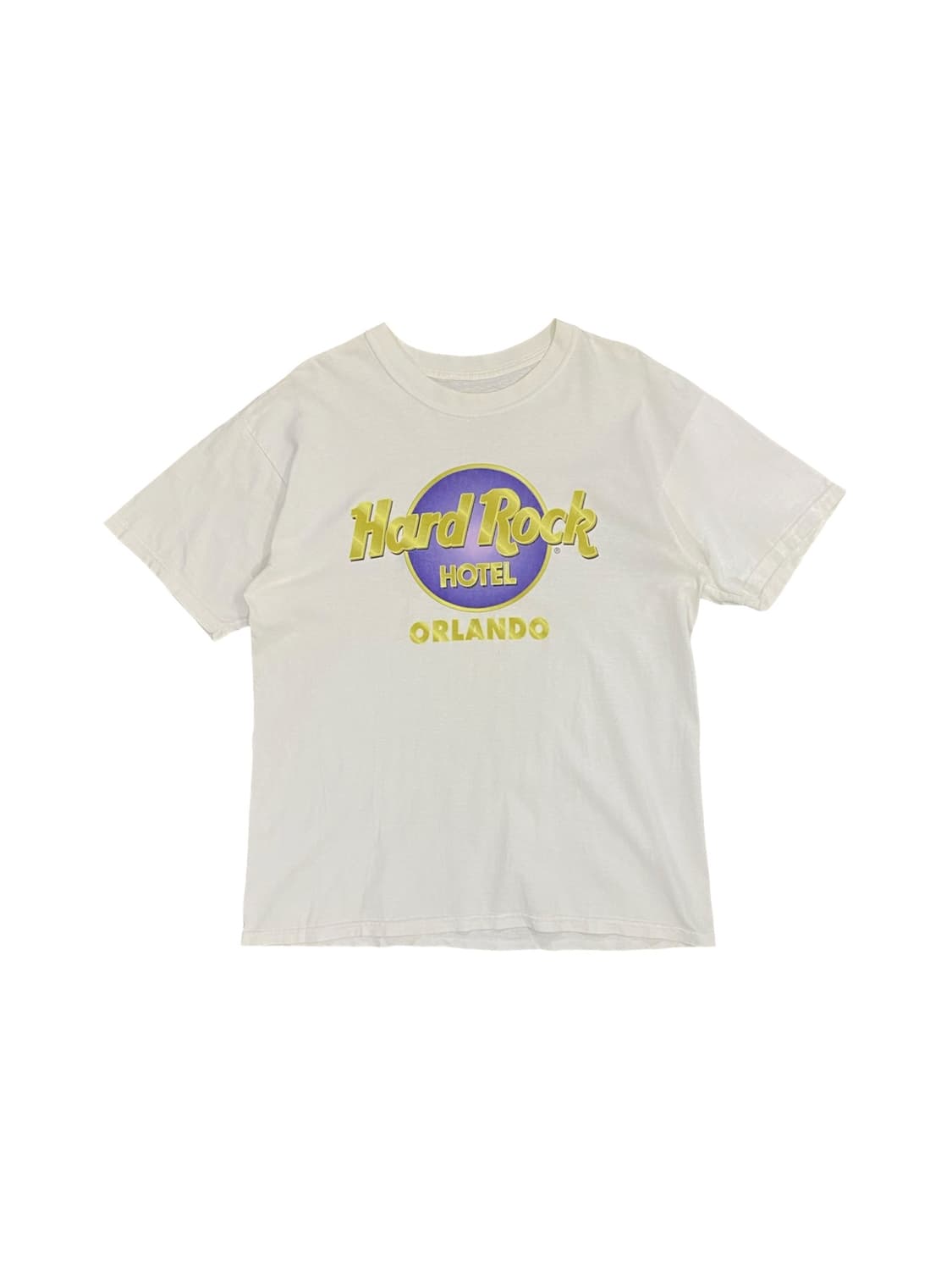 Hard Rock 호텔 골드 로고 프린팅 반팔 티셔츠 상품이미지1