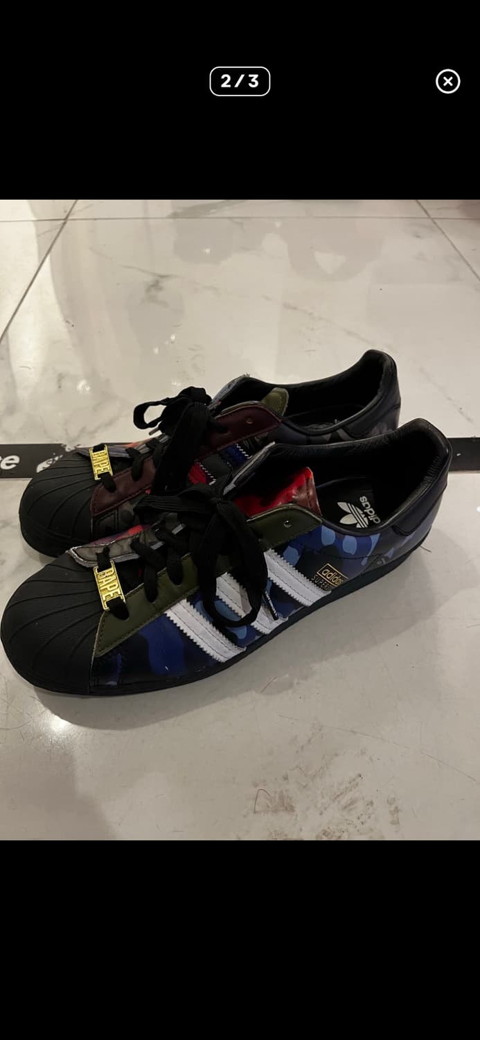 베이프스타 아디다스 x 베이프 Bape Sta 로우탑 카모 스니커즈 상품이미지2