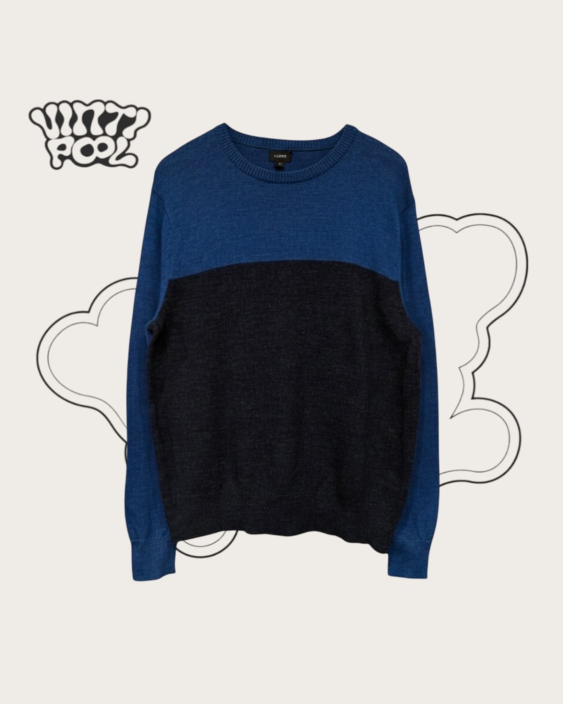 제이크루 컬러블록 울블렌드 라운으 니트 M 상품이미지1