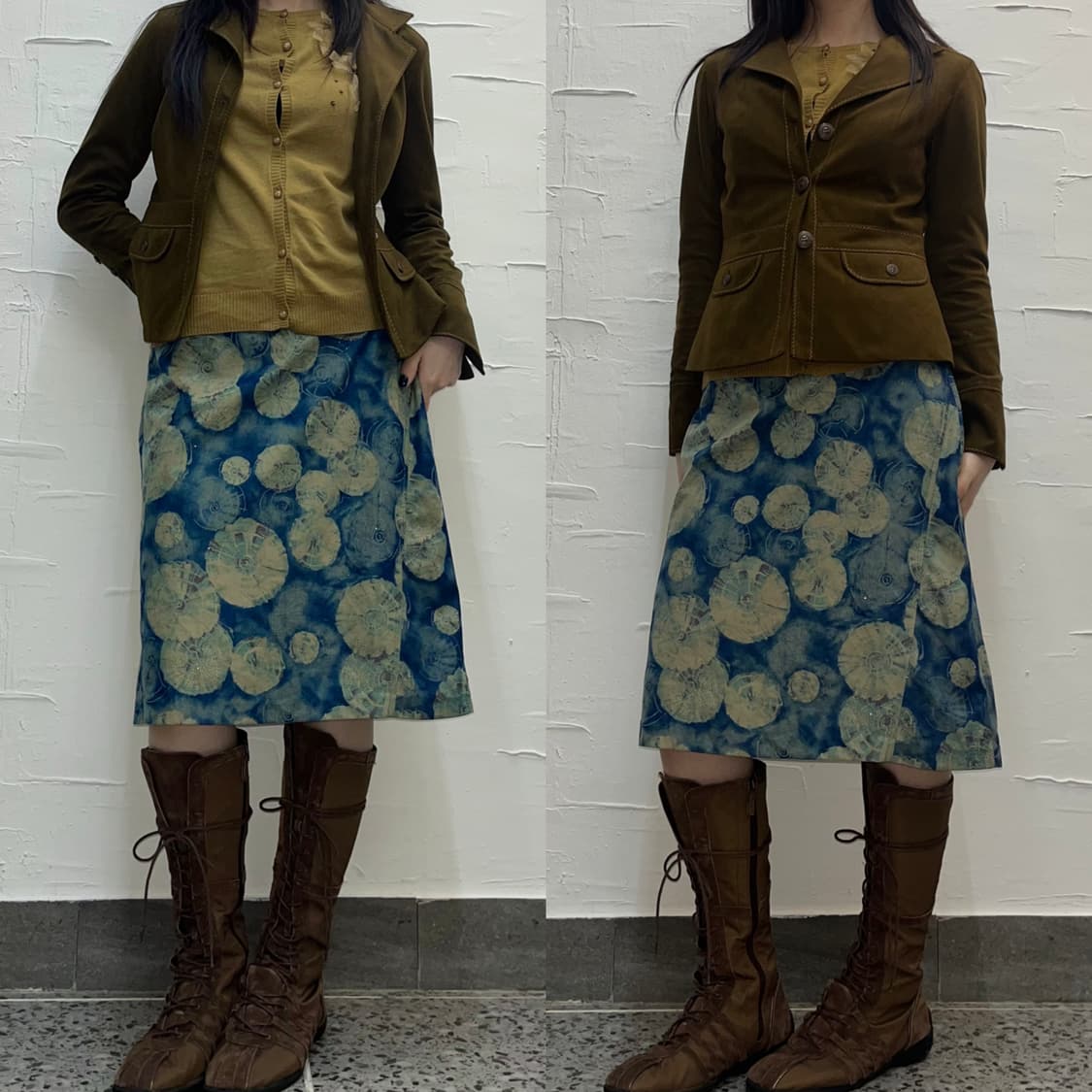 Brown suede stitch jacket 상품이미지2