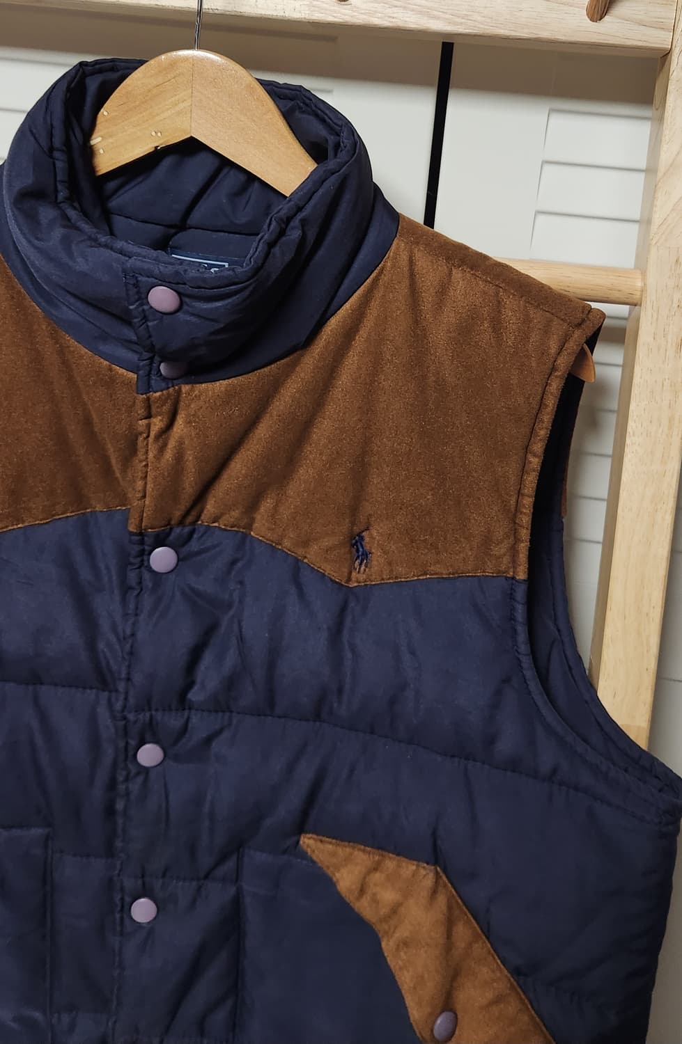 폴로 랄프로렌 벨벳 조끼 패딩 자켓 상품이미지4
