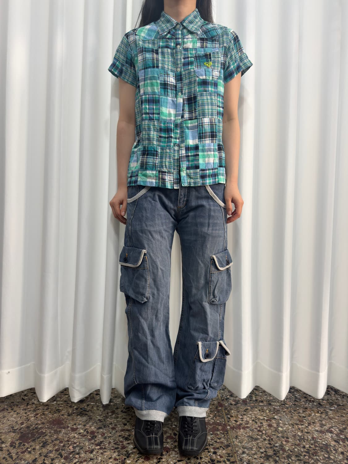 ira hiti denim cargo pants 상품이미지1
