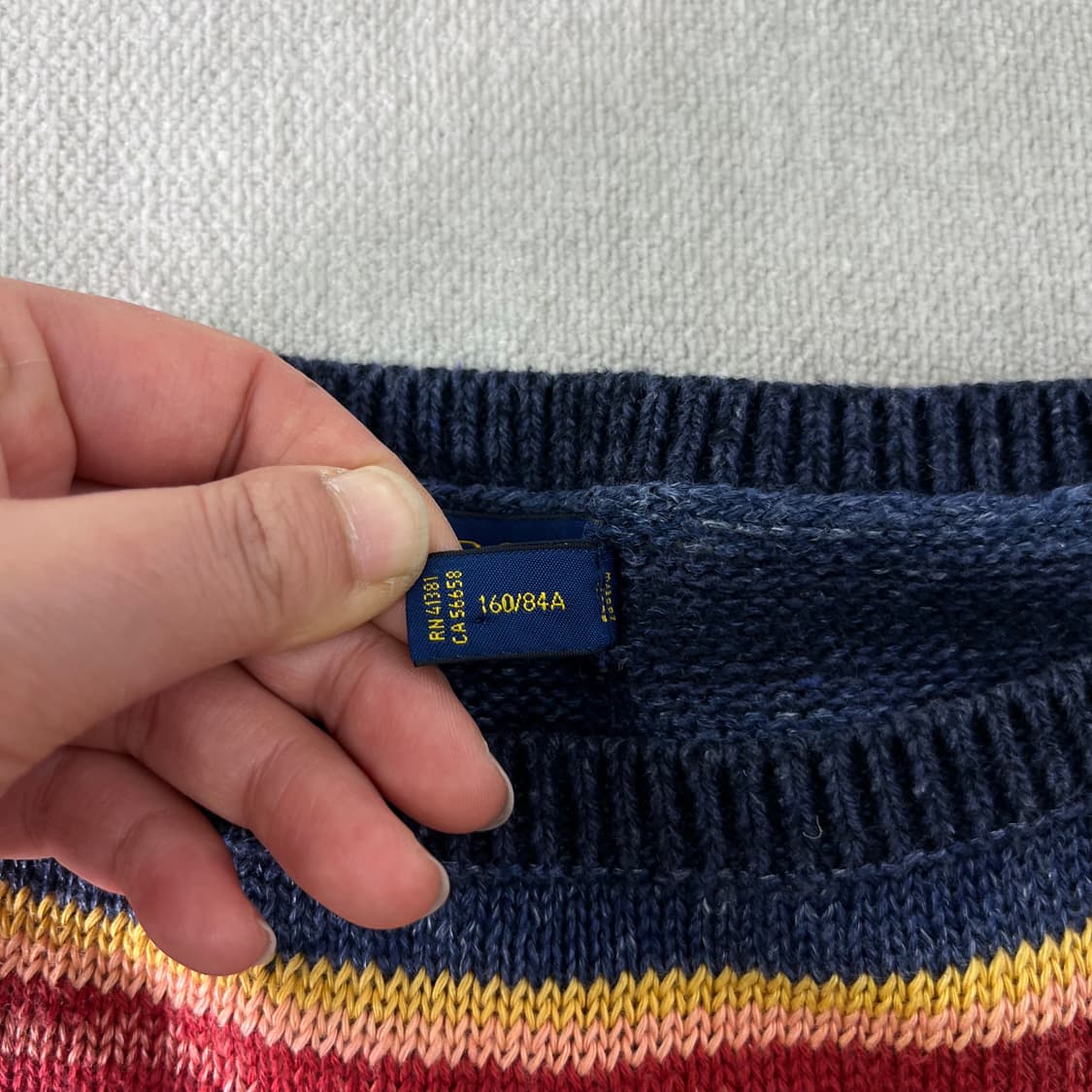 W95 폴로랄프로렌 캐시미어 린넨 노고딕 니트 상품이미지3