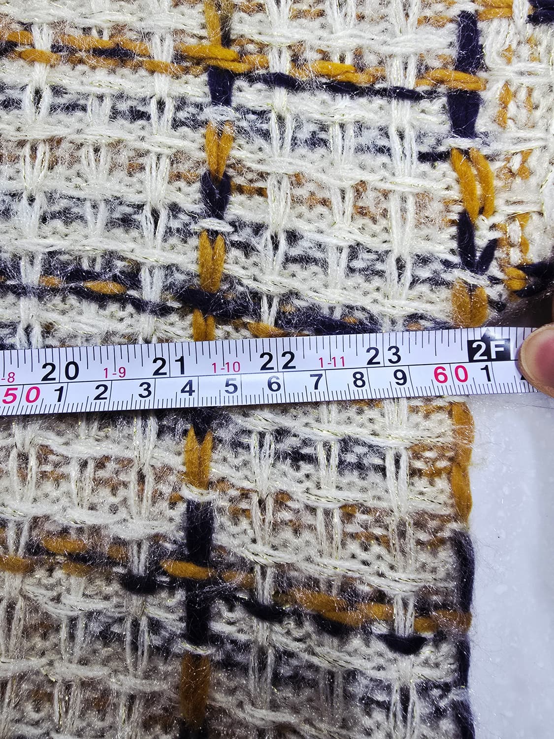 블랑듀 체크 패턴 크롭 니트 스웨터 상품이미지7