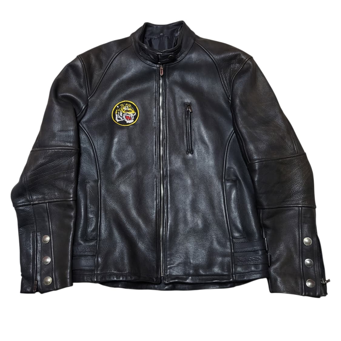 (L) 90s 빈티지 소가죽자켓 라이더자켓 카우하이드자켓 상품이미지3