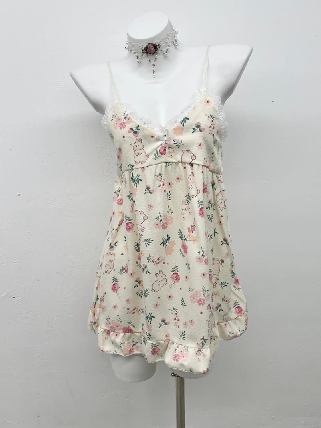 토끼 코지 레이스 레이스 슬리브 상품이미지1