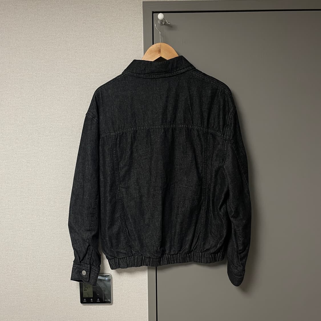 에잇세컨즈 애쉬 숏 오버핏 데님 블루종 상품이미지2