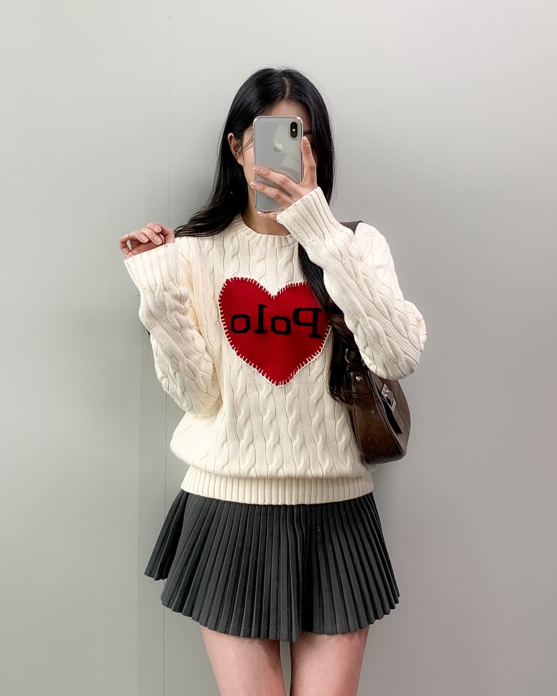 폴로 하트 니트 상품이미지2
