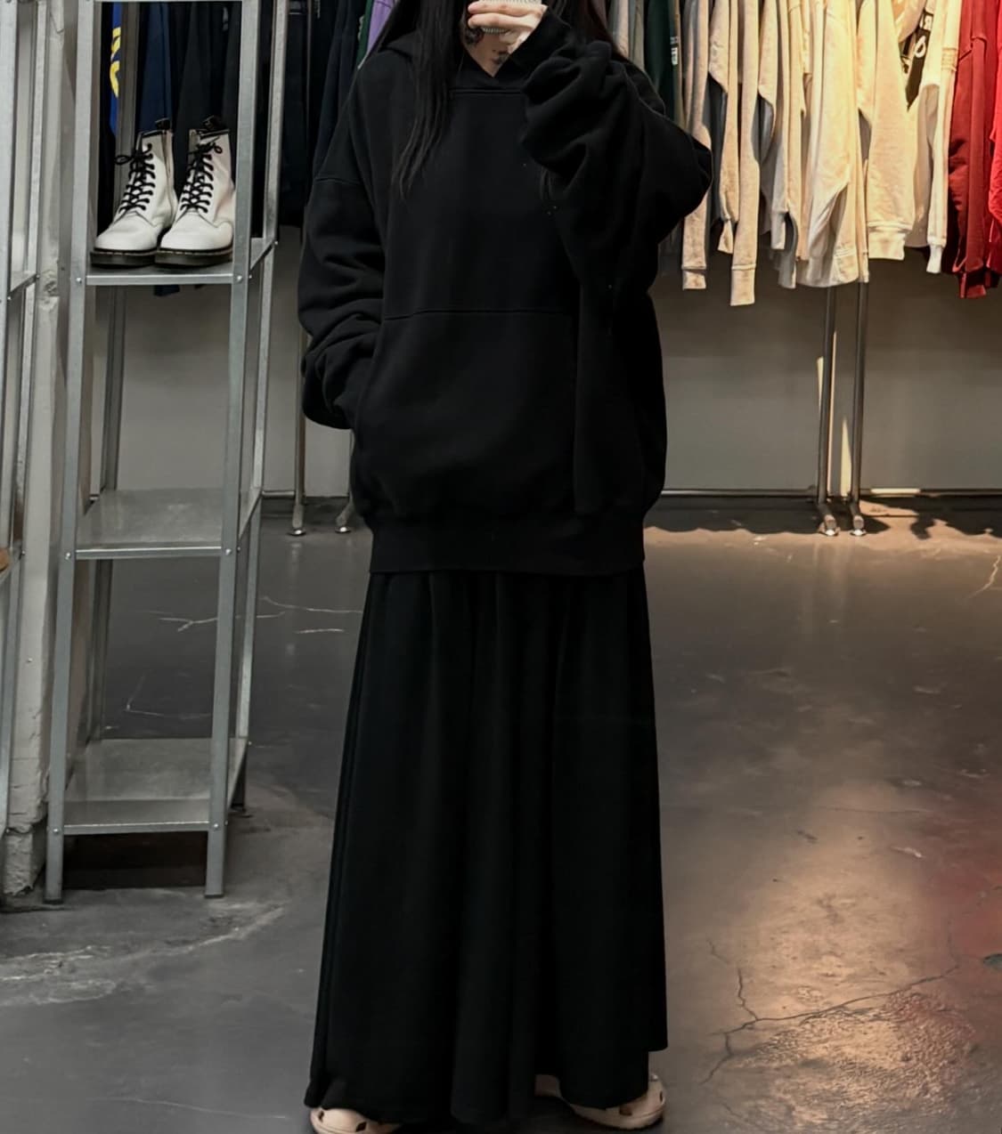 이지 갭 퍼펙트후디 블랙 A3798 상품이미지1