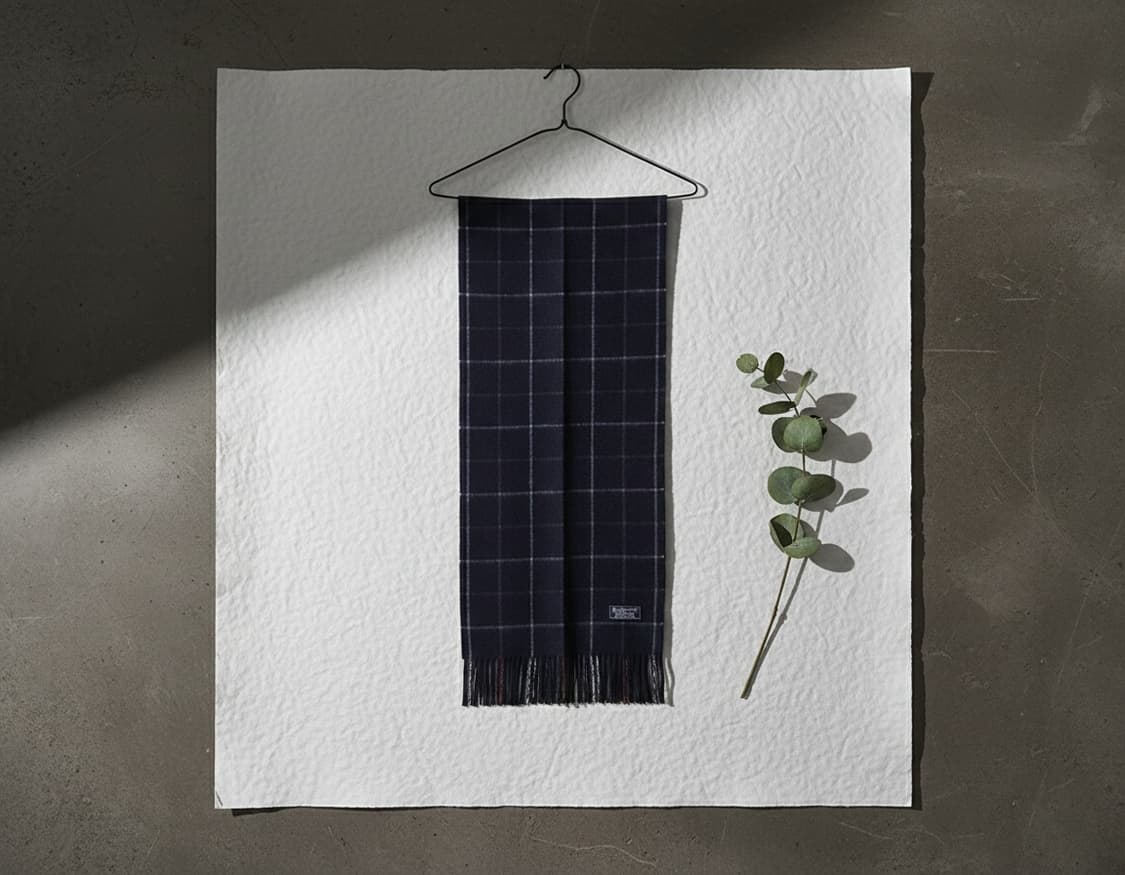 버버리 90s Burberrys 캐시미어 윈도우 체크 머플러 상품이미지5