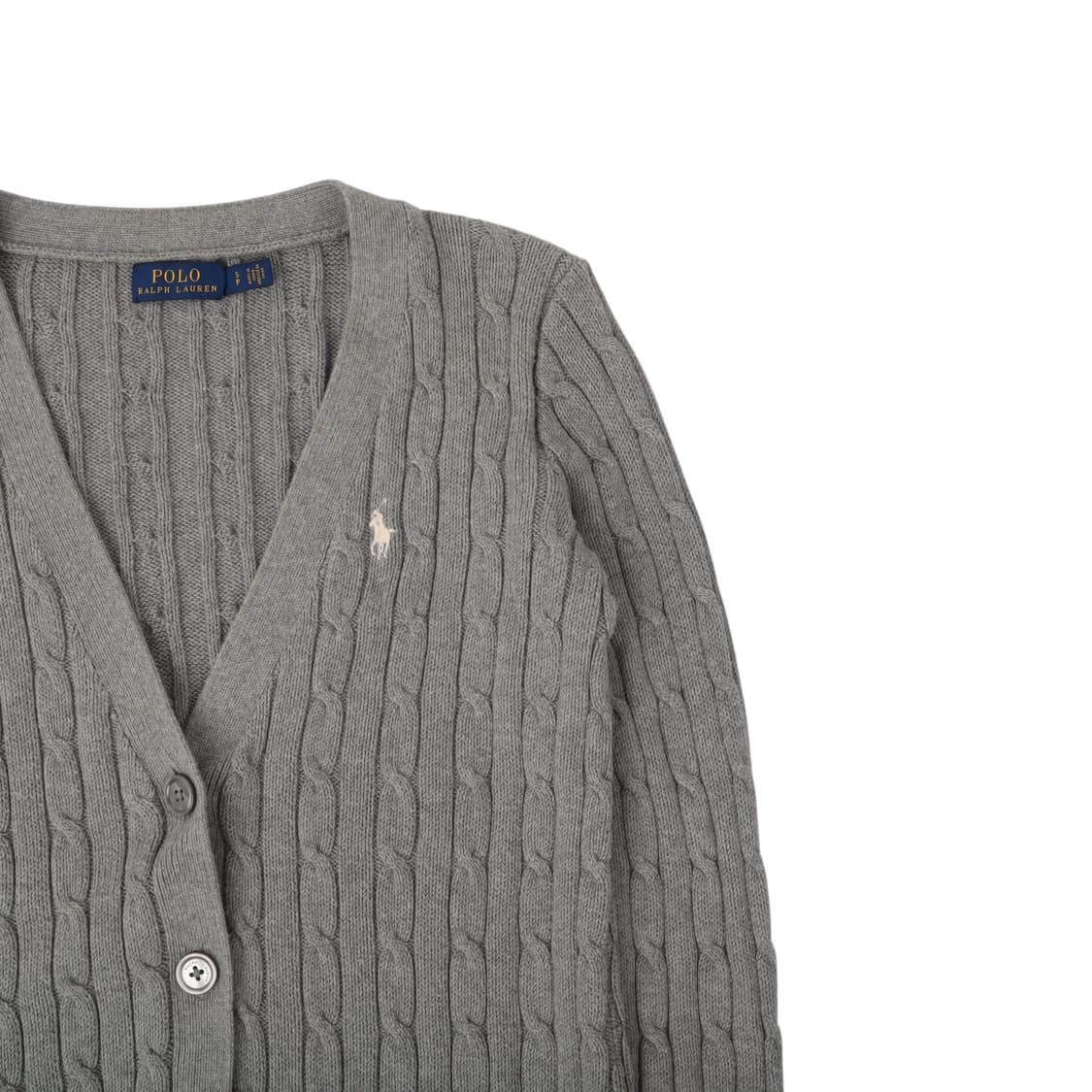폴로 랄프로렌 그레이 케이블 니트 가디건 상품이미지3