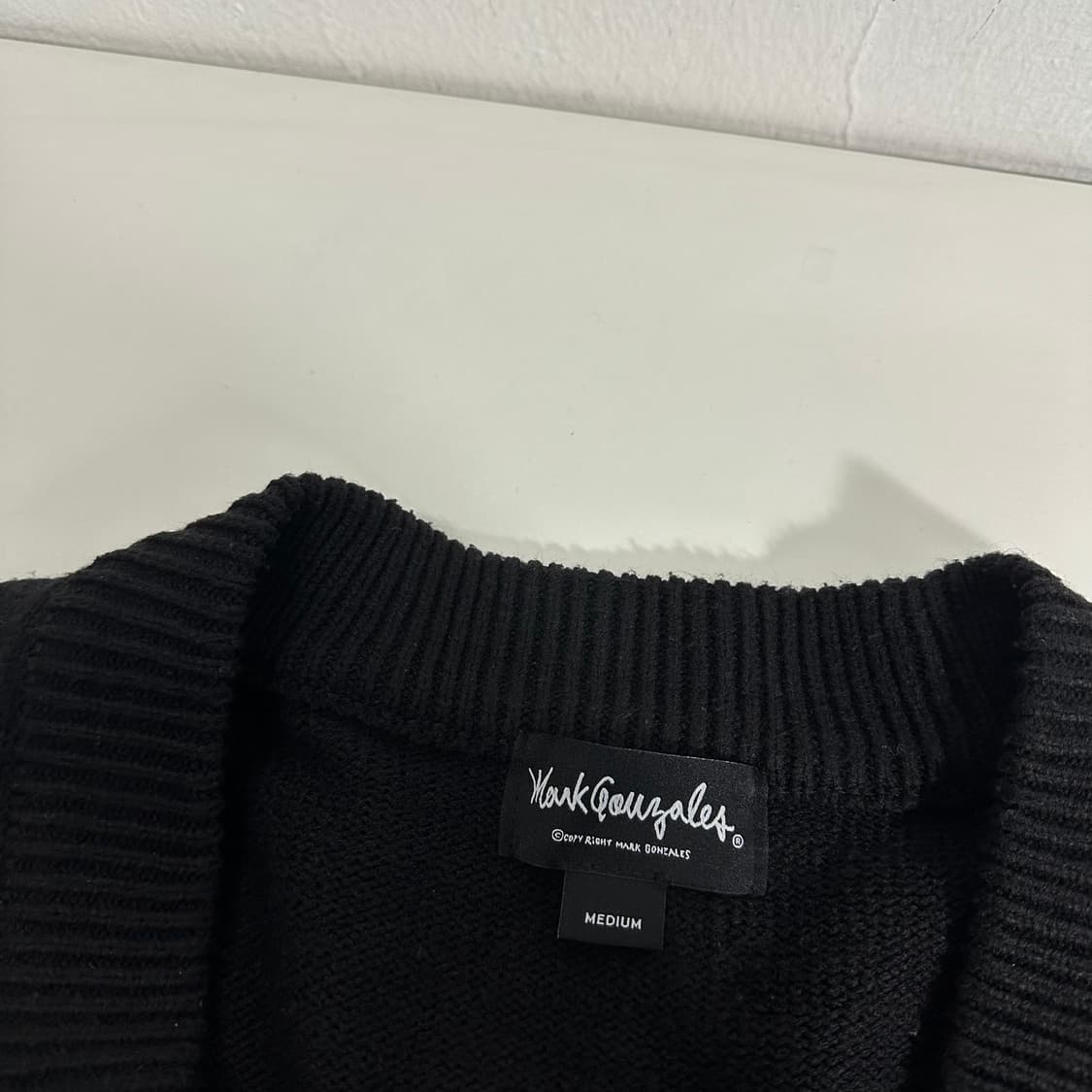 M 100 마크곤잘레스 블랙 오버핏 가디건 상품이미지4