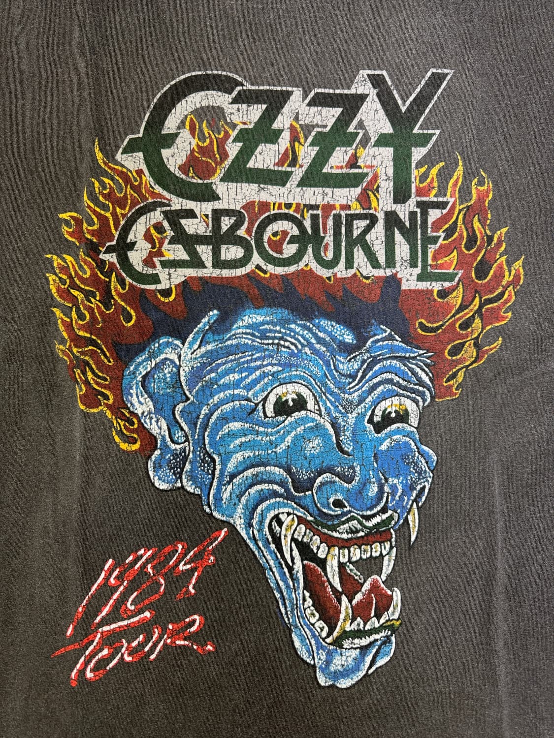 빈티지 오지오스본 OZZY OSBOURNE 1984tour 티셔츠 SM 상품이미지2