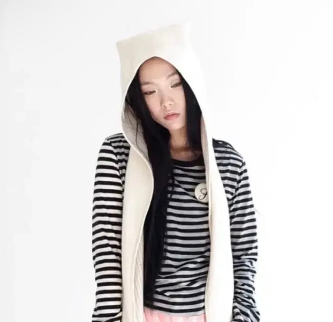 샵페어리 스트라이프 핀버튼 탑(black) 상품이미지2